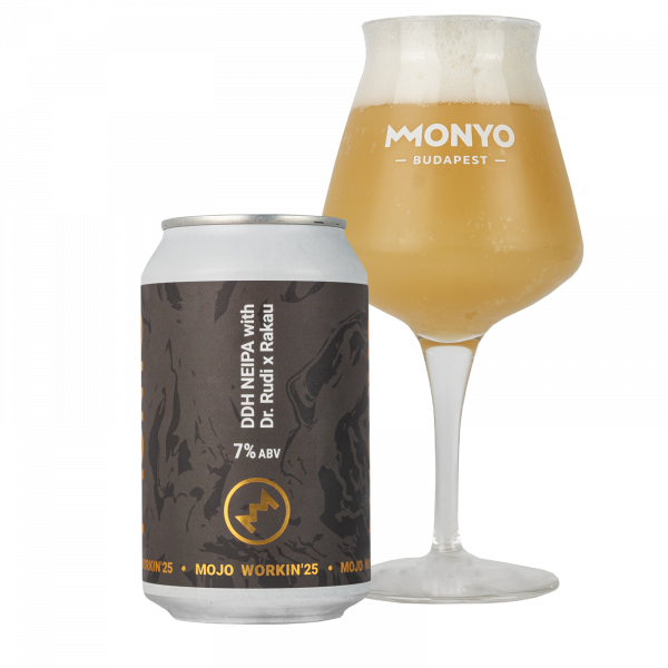 MOJO WORKIN'25: New England IPA with Rakau x Dr. Rudi 7% 0.33l