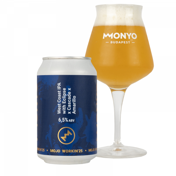 MOJO WORKIN'25: West Coast IPA With Eclipse X Cascade X Amarillo 6.5% 0.33l